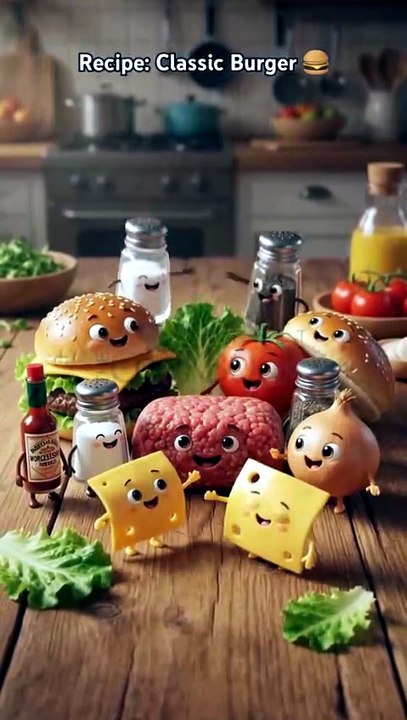 Cheeseburger: 3D Animated Recipe Short - video Dailymotion