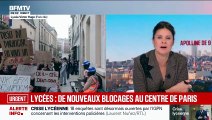 Des manifestants i
