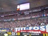 Supporters parisiens durant finale PSG OL