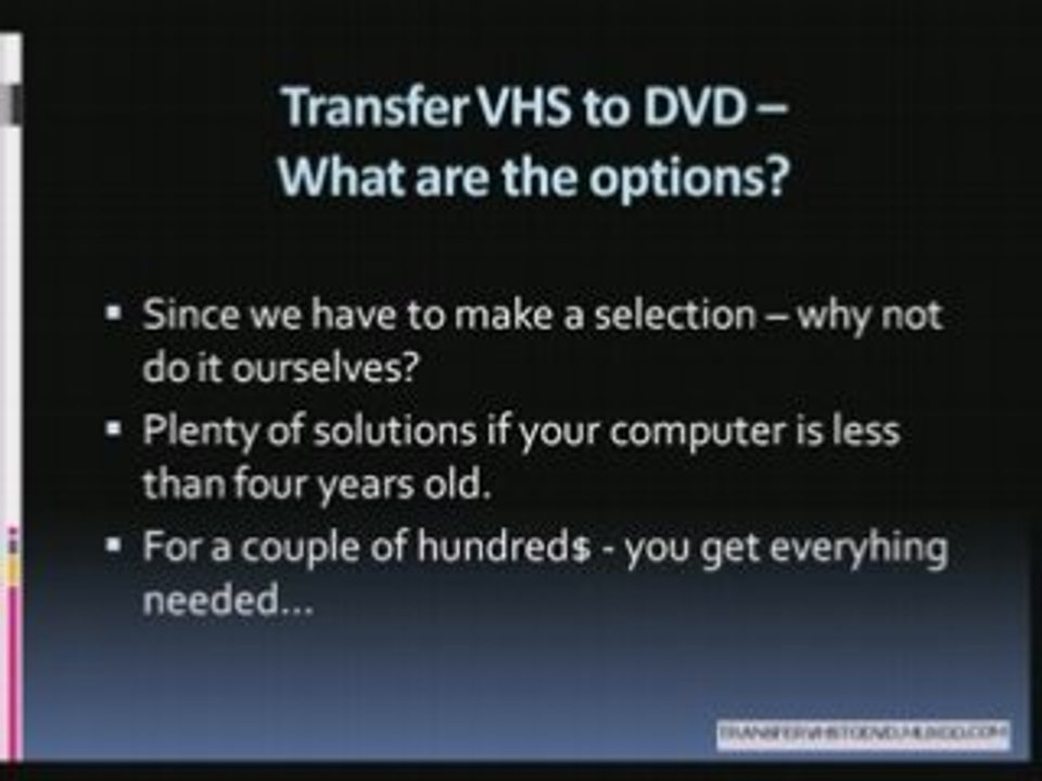 Transfer vhs to dvd video Dailymotion