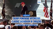 „Nie, nie, proszę”. Trump kpi z Claudii Sheinbaum w związku ze zmianą nazwy Zatoki Meksykańskiej