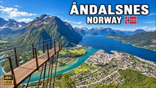 Åndalsnes Scenic Gondola Ride to Nesaksla, Rampestreken Hike & Arcadia Cruise Ship Views in 4K