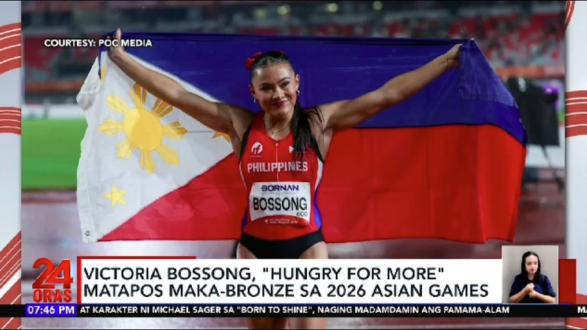 Victoria Bossong, ‘hungry for more’ matapos maka-bronze sa 2026 Asian Games | 24 Oras