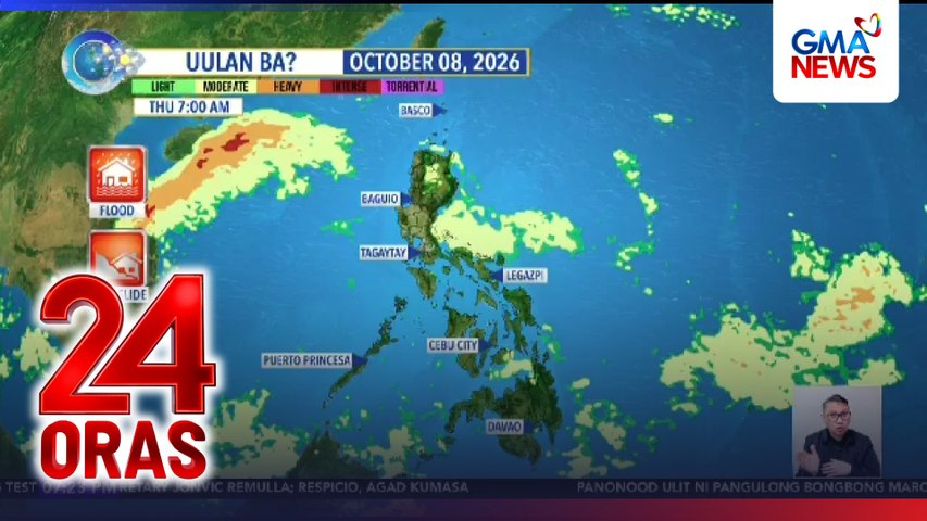 ITCZ, northeasterly windflow at localized thunderstorms, magpapaulan sa ilang bahagi ng bansa | 24 Oras