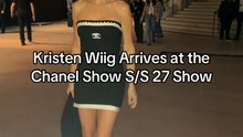 Front Row Fashion: Kristen Wiig at the Chanel S/S Show