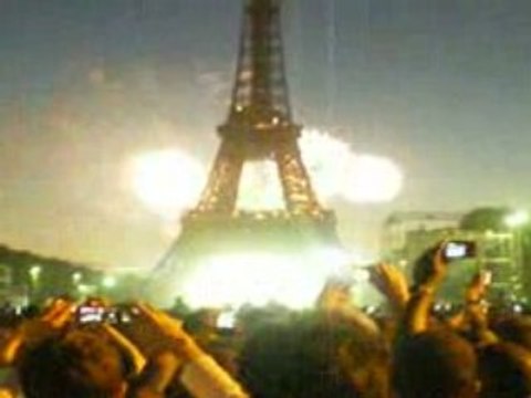 Feu d'artifices 14 juillet 2008- Tour Eiffel