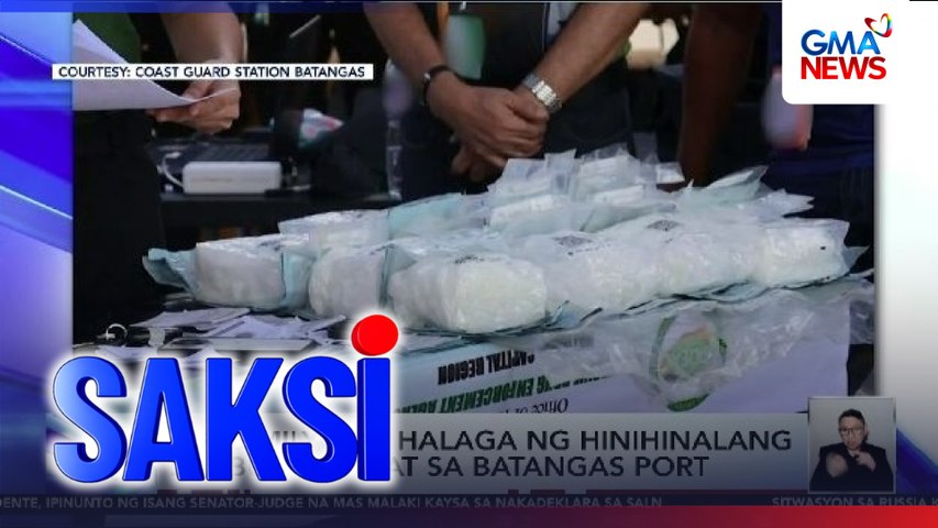 Mahigit P81.6M halaga ng hinihinalang shabu, nasabat sa Batangas Port | Saksi