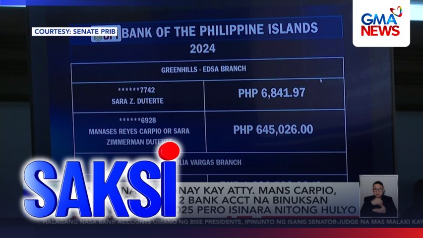 Depensa, ipinuntong pirma ni Ex-Pres. Duterte at hindi kay VP Duterte ang lumabas sa mga transaksyon | Saksi