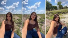 Cintia Souza mostra rotina na roça e diverte seguidores ao levar cachorros para nadar em lago