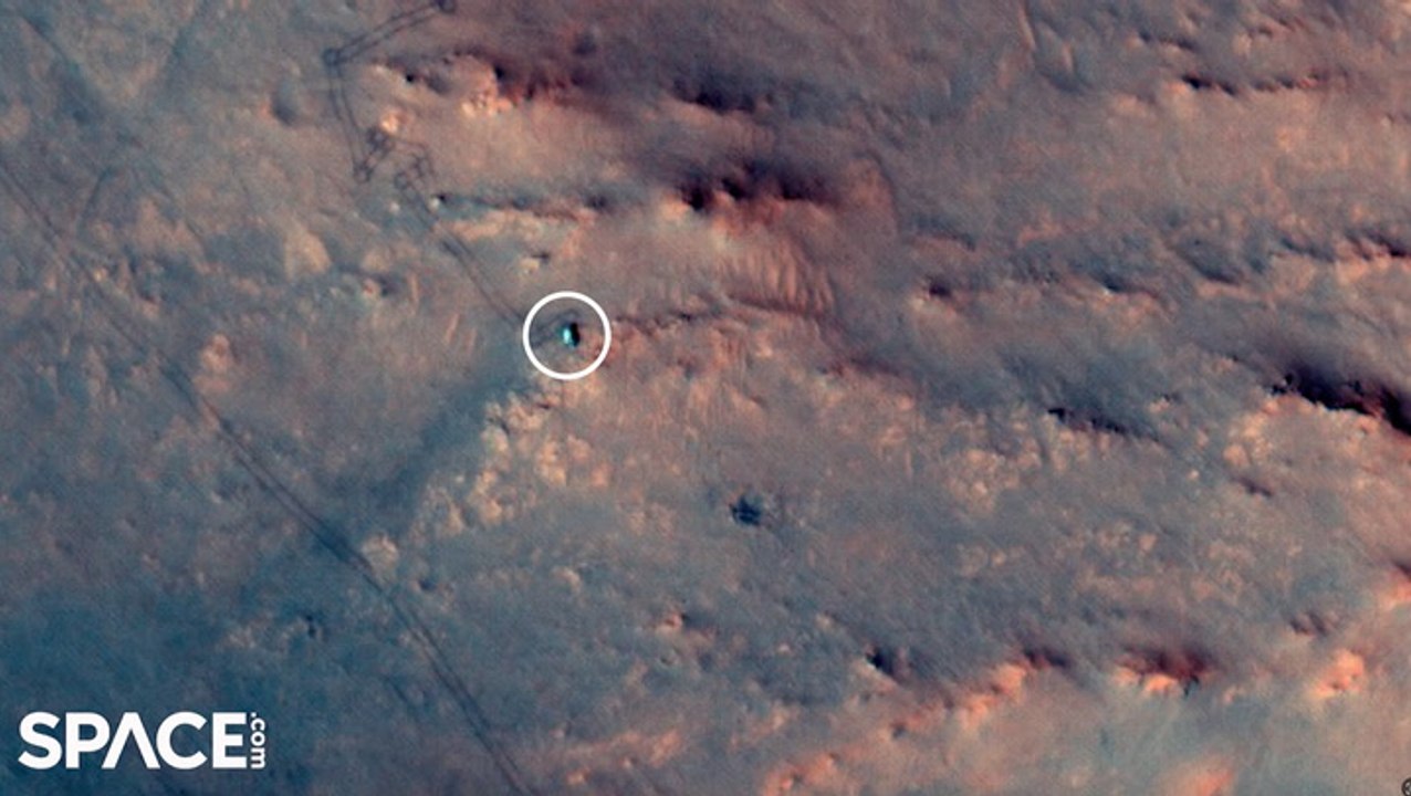 Perseverance rover spotted from space by Mars Reconnaissance Orbiter ...