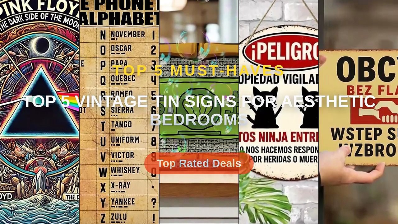 Amazing Top 5 Vintage Tin Signs For Aesthetic Bedrooms You Need To See - Vintage Polish Warning Metal Wall Sign 8x12 Inc...