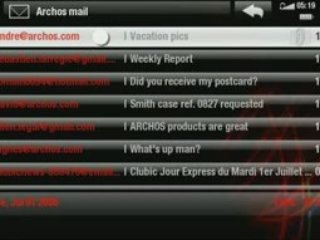 Archos Gen 6 : Email