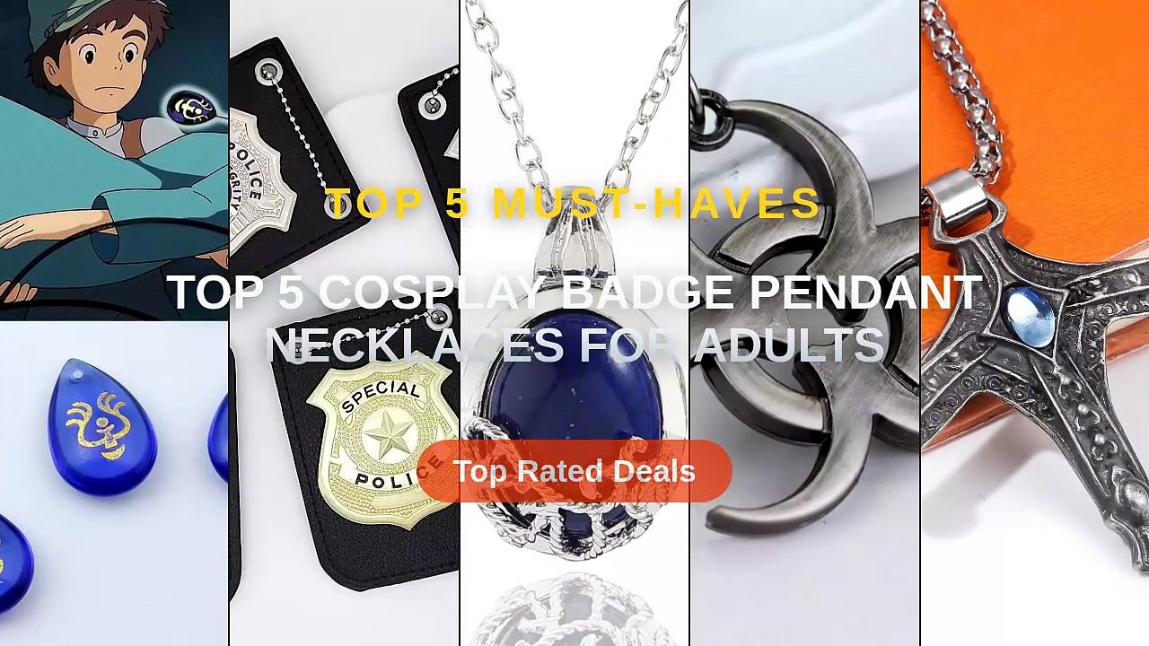 Cheap & Best Top 5 Cosplay Badge Pendant Necklaces For Adults Unboxing ...