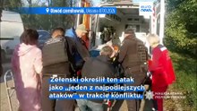 Zełenski: atak rakietowy Rosji, w którym zginęło 12 osób, to urodzinowy „prezent” dla Putina