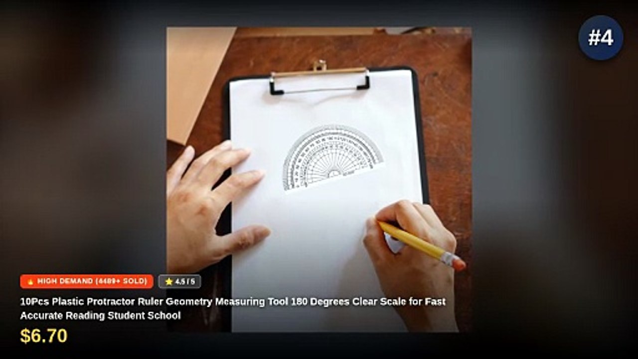 Cheap & Best Top 5 180 Degree Protractors For Geometry Students ...