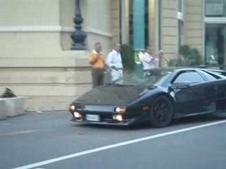 Diablo Black on Black - Rare Lamborghini Diablo at Monaco's Place du Casino