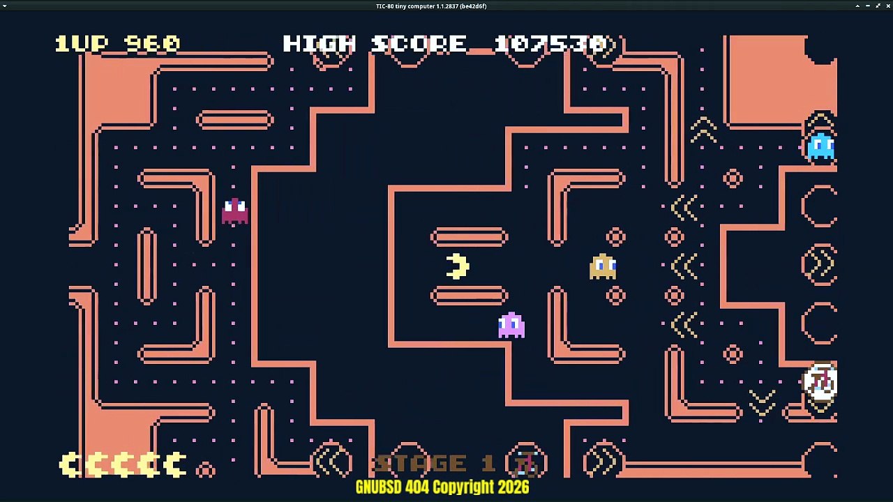 GNUBSD 404 Long N240 Pac Man Another Pac Feast (Linux) - video Dailymotion