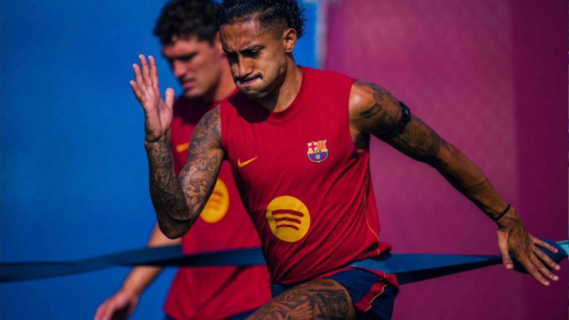 Raphinha sigue al margen a falta de dos días del partido ante el Getafe