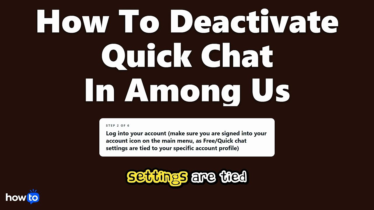 How to deactivate quick chat in among us (Step by Step) - video Dailymotion