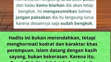 Perempuan itu didesain dan diciptakan dari tulang rusuk yang bengkok#quotes