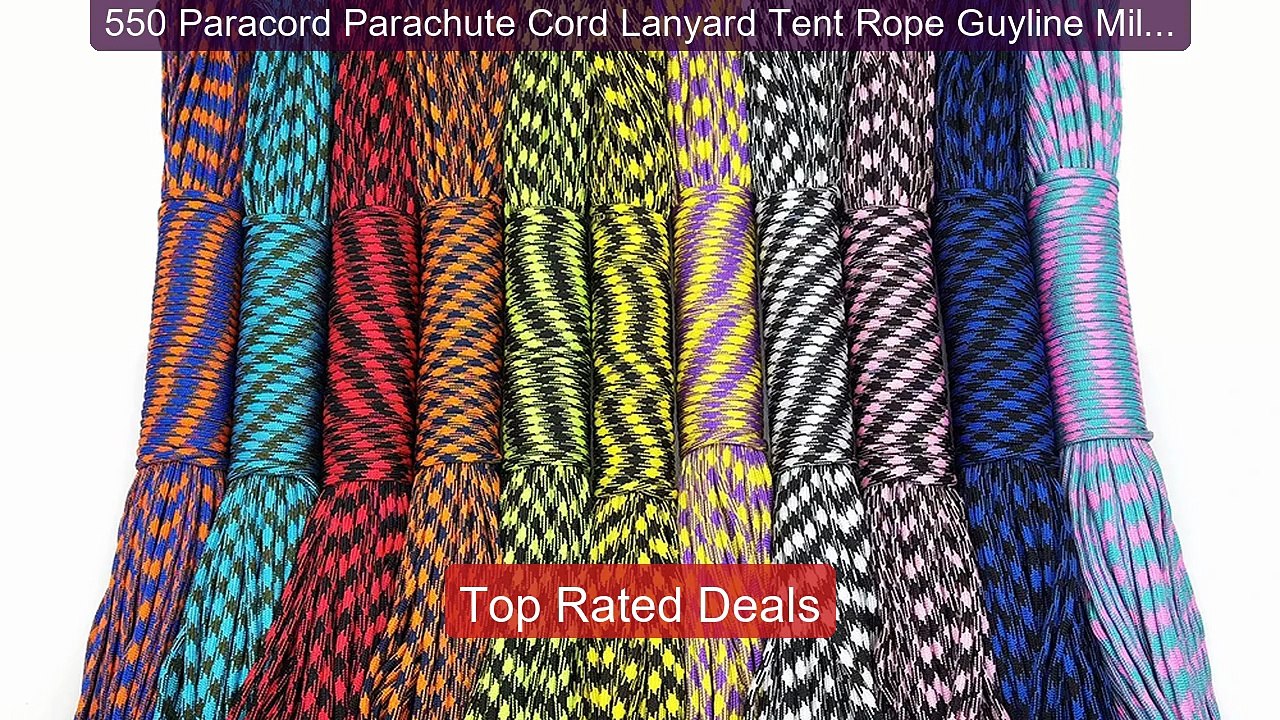 550 Paracord Parachute Cord Lanyard Tent Rope Guyline Mil Spec... -- Best Buy 2026 | Great Quality!