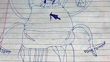 Horror character drawn by me