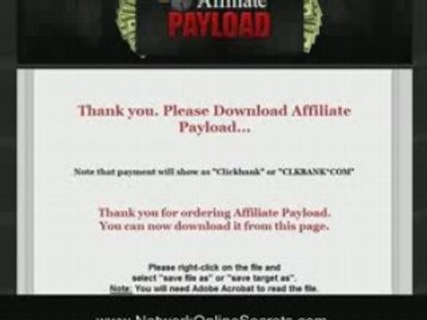 Affiliate Payload Review - Behind The Order Button Review