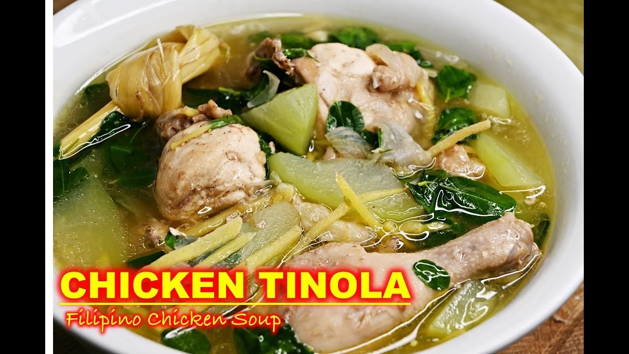 Tinolang Manok Recipe | Easy Filipino Chicken Soup with Ginger and ...