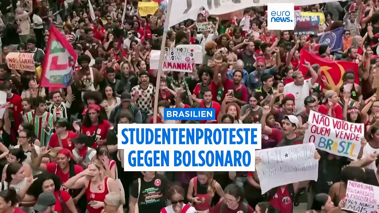 "Nie wieder Diktatur": Tausende protestieren in Brasilien gegen Bolsonaro