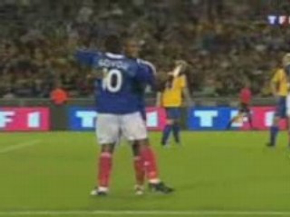 Suede 1 - 2 France (but Govou) Foot Match Amical