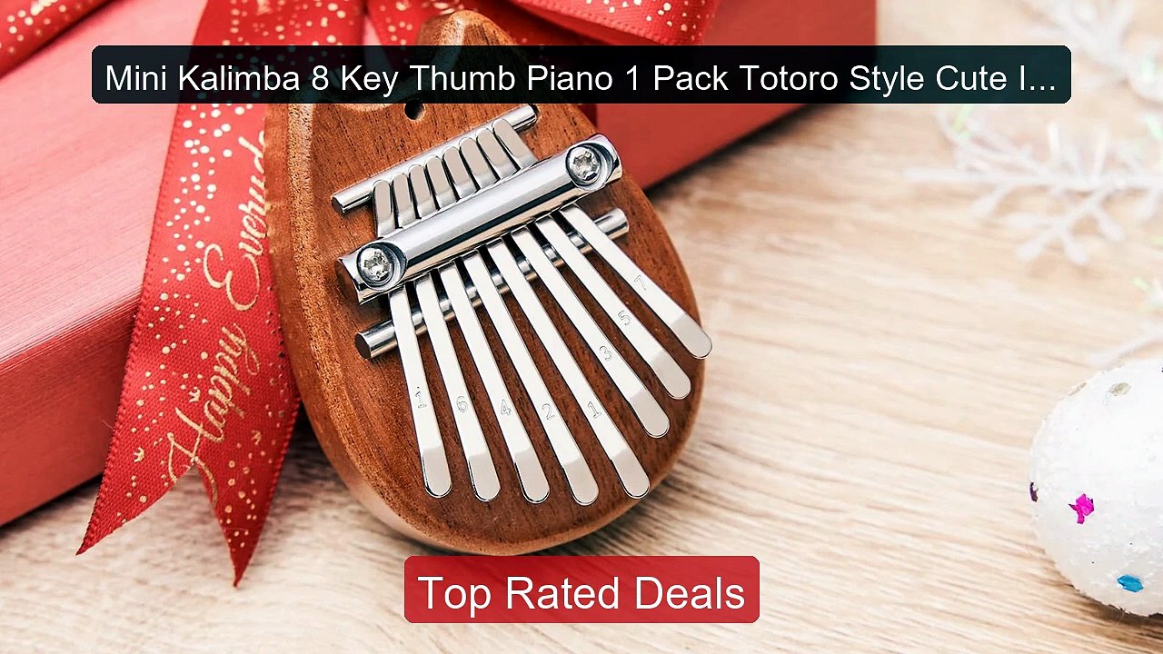 Mini Kalimba 8 Key Thumb Piano 1 Pack Totoro Style Cute Instrument ...