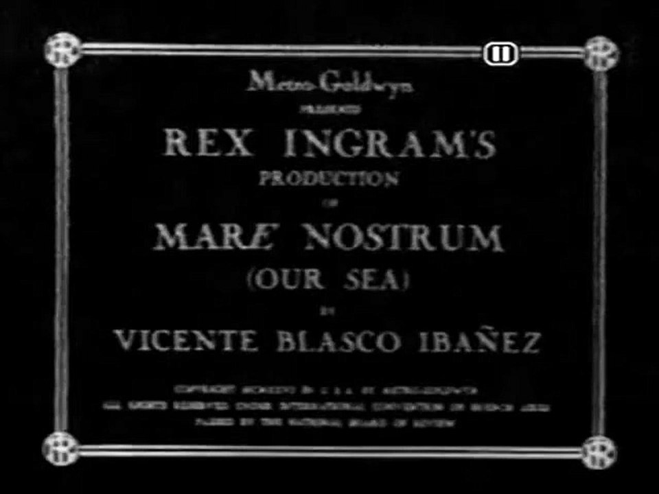 Mare Nostrum (1926) - Full movie - Alice Terry, Rex Ingram - video ...