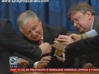 Lech Kaczyński i jego angielski