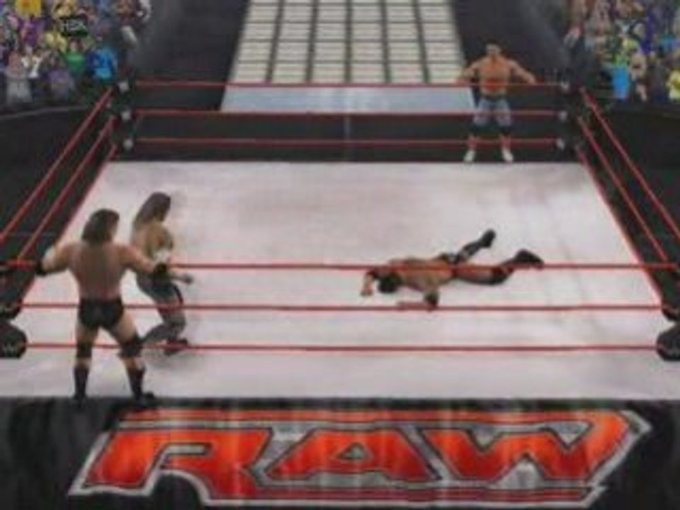 HHH + HBK vs Cena + Batista