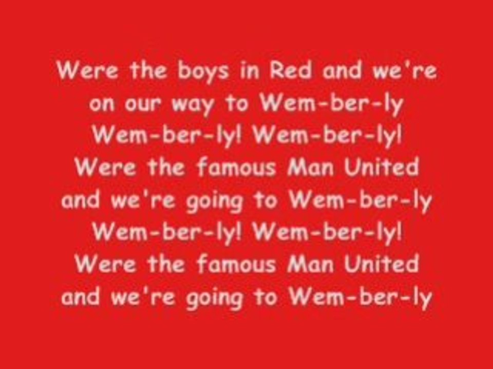 Glory Glory Man United karaoke