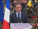 Sarkozy rend hommage aux soldats tués en Afghanistan