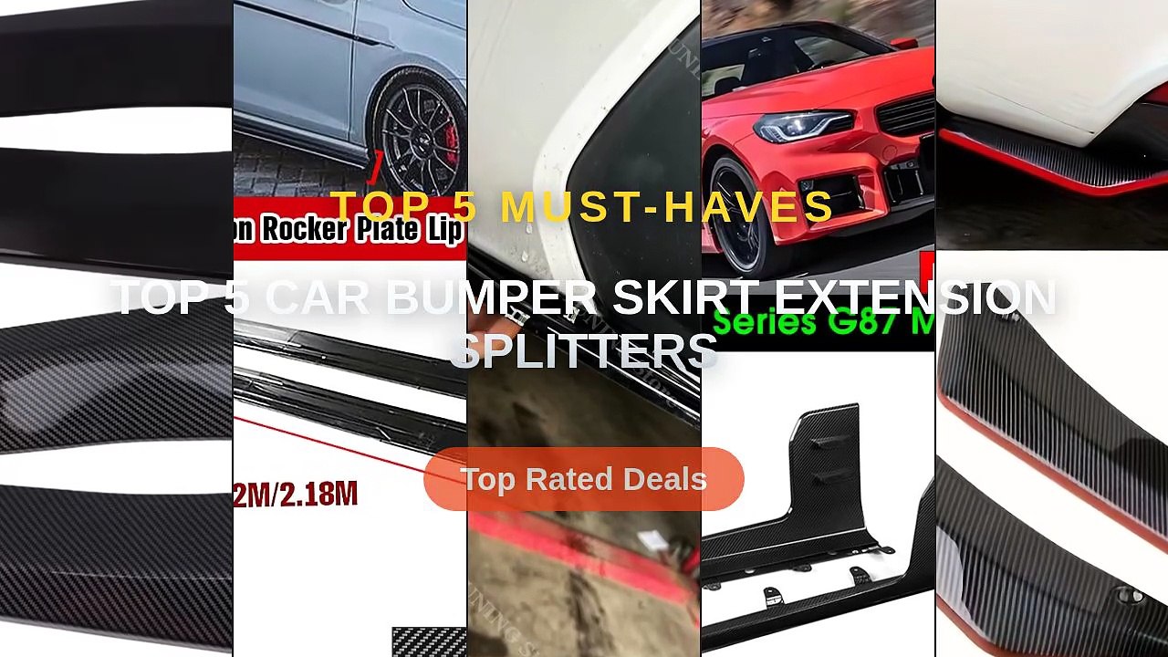 Cheap & Best Top 5 Car Bumper Skirt Extension Splitters Unboxing ...