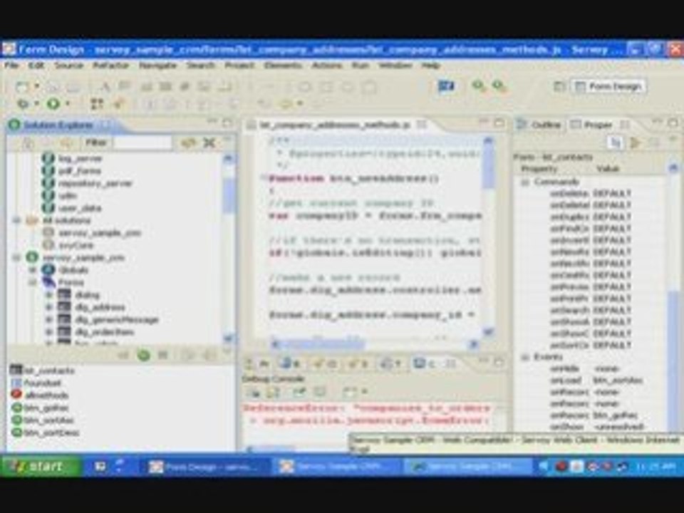Developing java applications with Servoy Developer