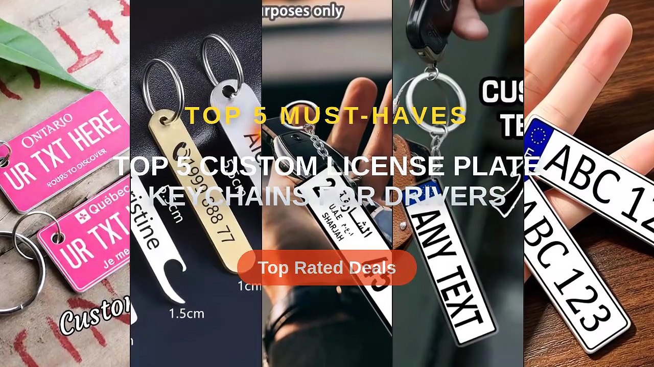 Amazing Top 5 Custom License Plate Keychains For Drivers You Need To ...
