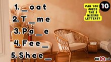 #NoGoogling 🚫🌐 Can You Guess The 5 Missing Letters? 🔠