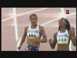 JO 2008 France Demi-finales du relais 4x100 mètres féminin