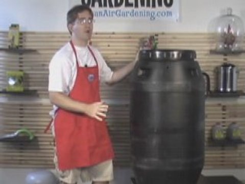 Recycled 60 Gallon Rain Barrel