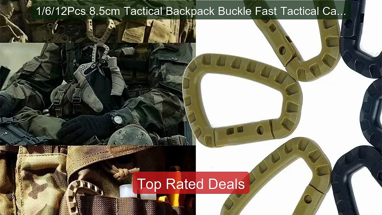 1/6/12Pcs 8.5cm Tactical Backpack Buckle Fast Tactical Carabin... -- Hot Deal 2026 | Limited Offer!