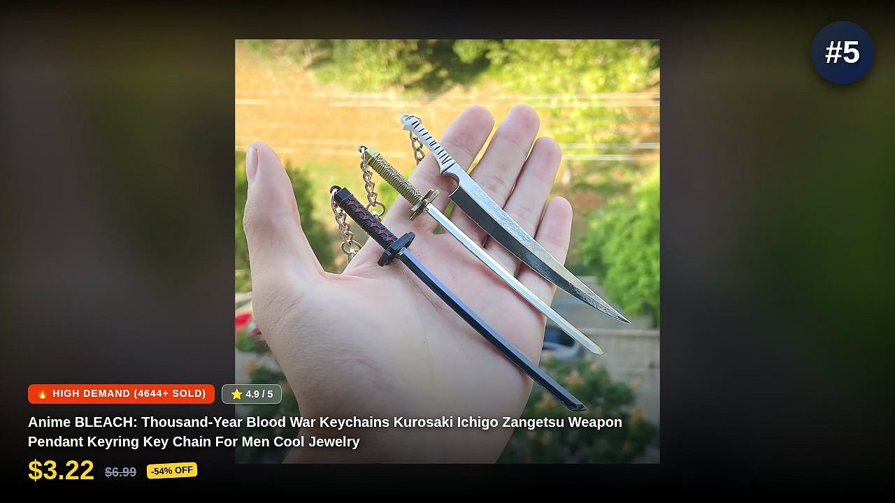 Don't Buy Top 5 Anime Weapon Keychains For Merch Collectors Before ...