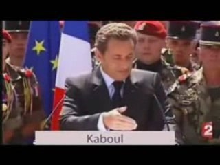 Sarkozy "Pas la patrouille" Kaboul 20 août 2008 France 2