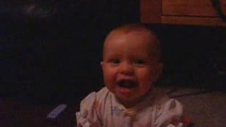 8 month old baby laughing