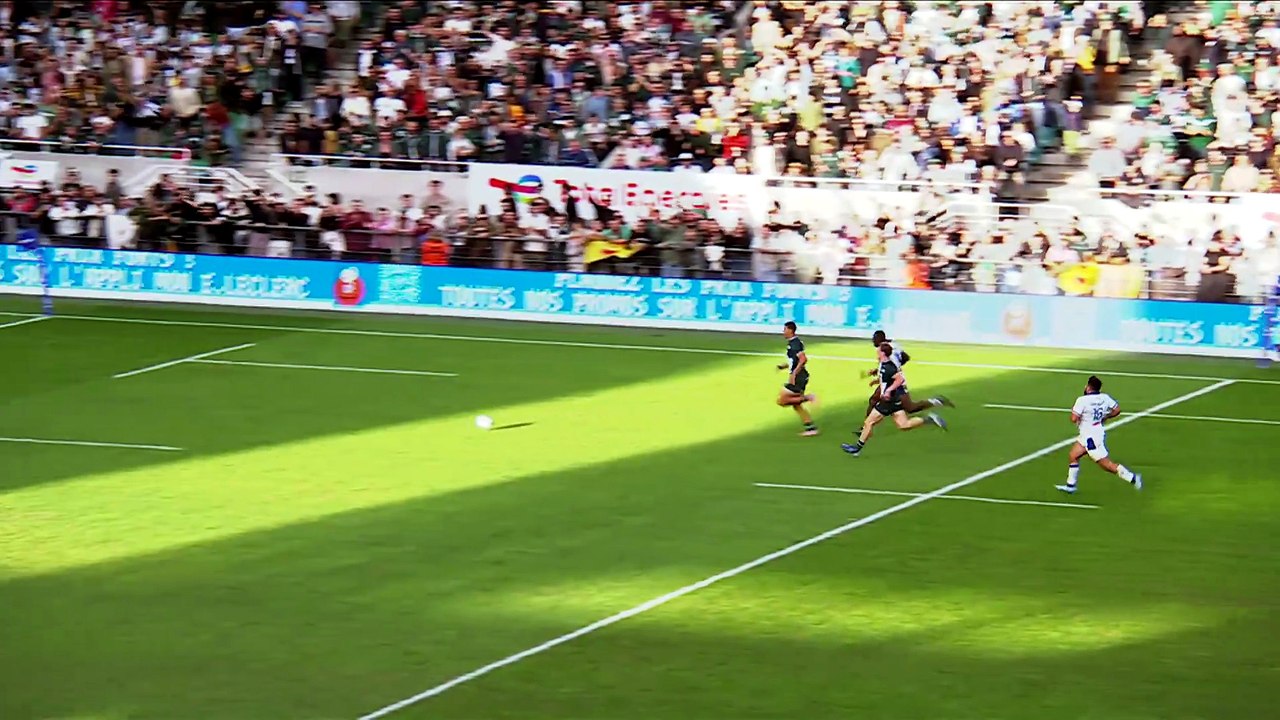 TOP 14 - Essai de Aaron GRANDIDIER (SP) - Section Paloise - Castres ...