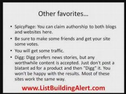 List Building and Traffic with Blogs