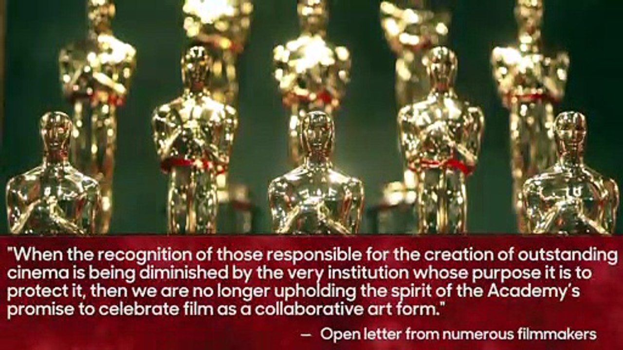 Filmmakers Pen Open Letter Against Oscar Presentation Plan, Academy ...