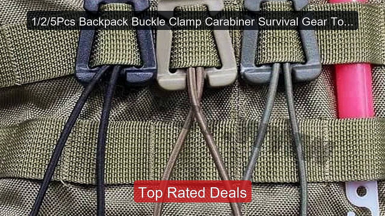 1/2/5Pcs Backpack Buckle Clamp Carabiner Survival Gear Tools Carabi... -- Top Rated 2026 | Buy Now!